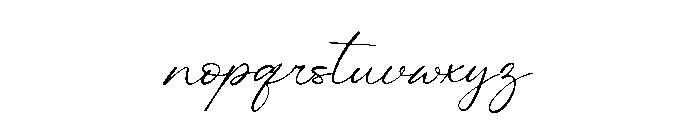 Obsidian Script Font LOWERCASE