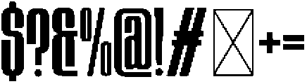 OBLISK Regular otf (400) Font OTHER CHARS