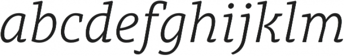 Obla Light Italic otf (300) Font LOWERCASE
