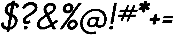 Oblique otf (400) Font OTHER CHARS