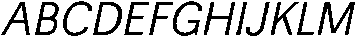 Oblique otf (400) Font UPPERCASE