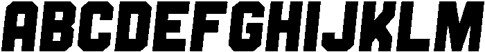 Oblique otf (400) Font UPPERCASE