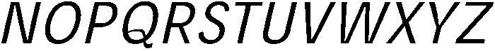 Oblique otf (400) Font UPPERCASE