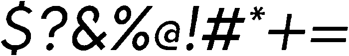 Oblique otf (400) Font OTHER CHARS