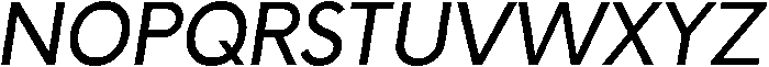 Oblique otf (400) Font UPPERCASE