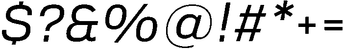 Oblique otf (400) Font OTHER CHARS