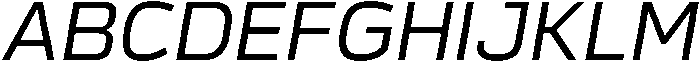 Oblique otf (400) Font UPPERCASE