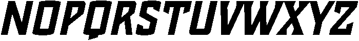 Oblique otf (400) Font LOWERCASE