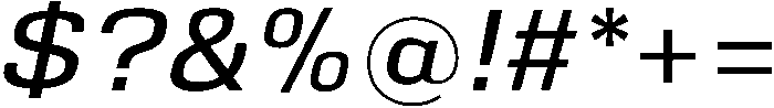 Oblique otf (400) Font OTHER CHARS