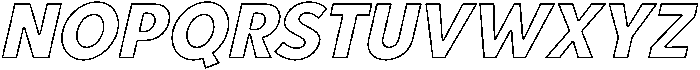 Oblique otf (400) Font UPPERCASE