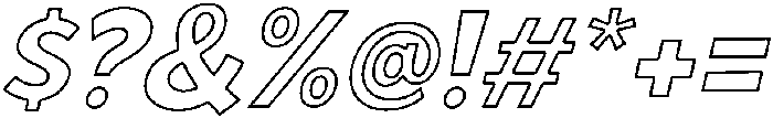 Oblique otf (400) Font OTHER CHARS