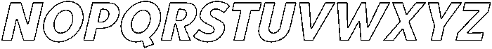 Oblique otf (400) Font LOWERCASE