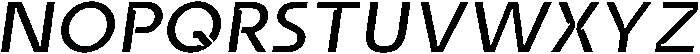 Oblique otf (400) Font UPPERCASE