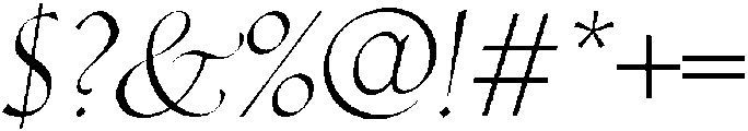 Oblique otf (400) Font OTHER CHARS