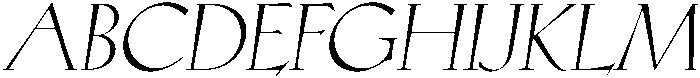 Oblique otf (400) Font UPPERCASE