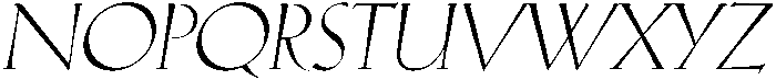 Oblique otf (400) Font UPPERCASE