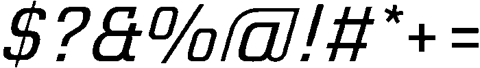 Oblique otf (400) Font OTHER CHARS