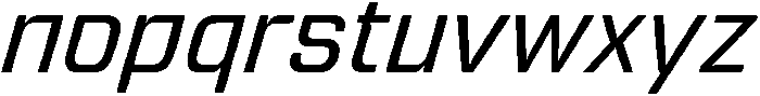 Oblique otf (400) Font LOWERCASE