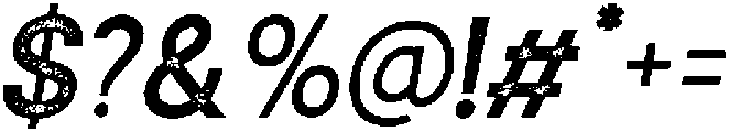 Oblique otf (400) Font OTHER CHARS