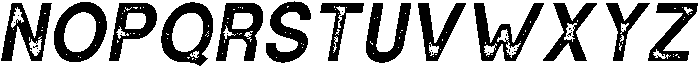 Oblique otf (400) Font UPPERCASE