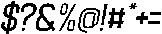 Oblique otf (400) Font OTHER CHARS