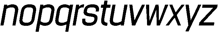 Oblique otf (400) Font LOWERCASE
