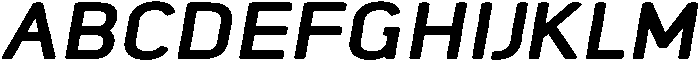 Oblique otf (400) Font UPPERCASE