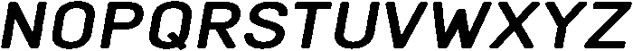 Oblique otf (400) Font UPPERCASE