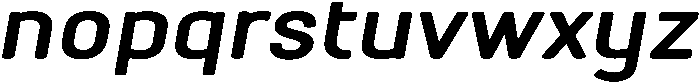 Oblique otf (400) Font LOWERCASE