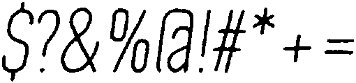 Oblique otf (400) Font OTHER CHARS