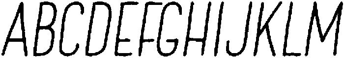Oblique otf (400) Font UPPERCASE