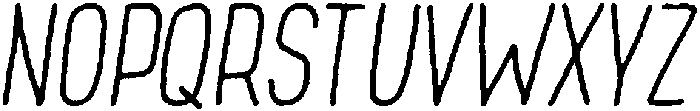 Oblique otf (400) Font UPPERCASE