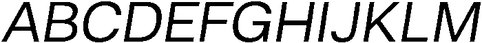 Oblique otf (400) Font UPPERCASE