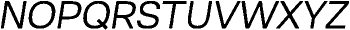 Oblique otf (400) Font UPPERCASE