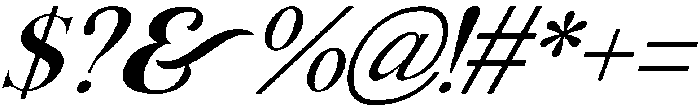 Oblique otf (400) Font OTHER CHARS