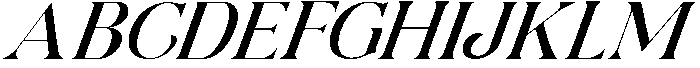 Oblique otf (400) Font UPPERCASE