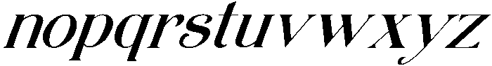 Oblique otf (400) Font LOWERCASE