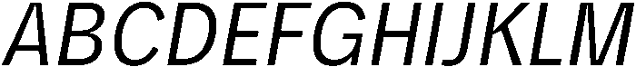 Oblique otf (400) Font UPPERCASE