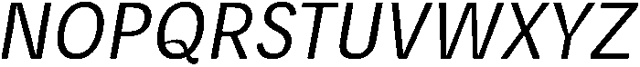 Oblique otf (400) Font UPPERCASE