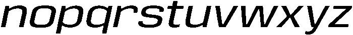 Oblique otf (400) Font LOWERCASE
