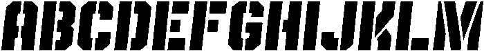 Oblique otf (400) Font UPPERCASE