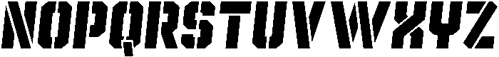 Oblique otf (400) Font LOWERCASE