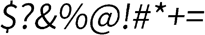 Oblique otf (400) Font OTHER CHARS