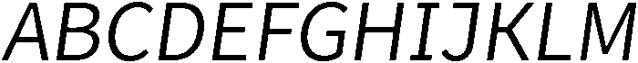 Oblique otf (400) Font UPPERCASE