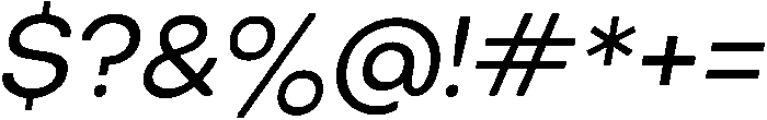 Oblique otf (400) Font OTHER CHARS