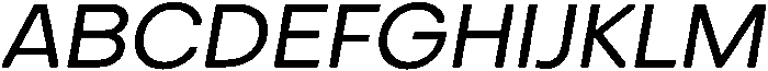 Oblique otf (400) Font UPPERCASE