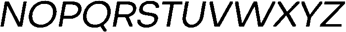 Oblique otf (400) Font UPPERCASE