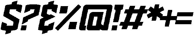Oblique ttf (400) Font OTHER CHARS