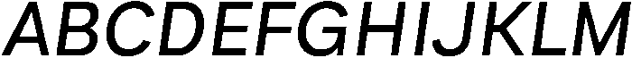 Oblique ttf (400) Font UPPERCASE