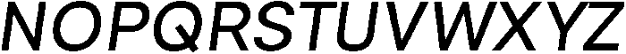 Oblique ttf (400) Font UPPERCASE